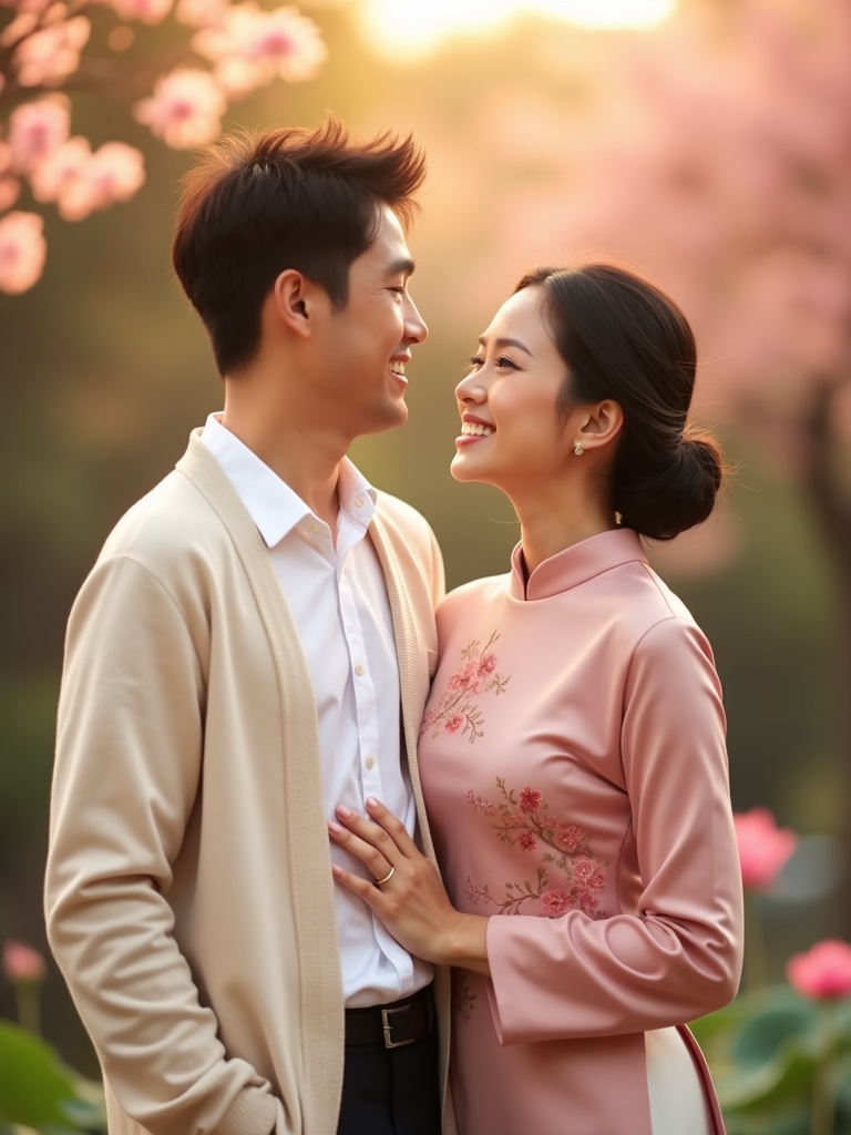 행복한 한국·베트남 국제결혼 커플